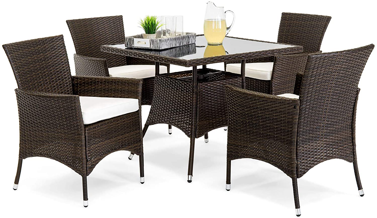 Indoor Outdoor Wicker Dining Set Furniture for Patio