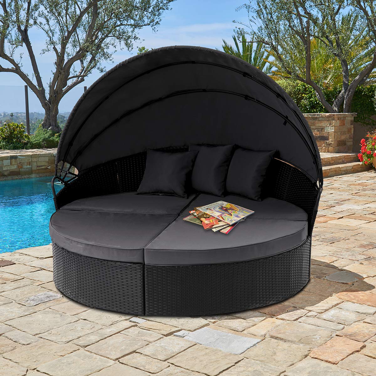 Outdoor Patio Round Daybed