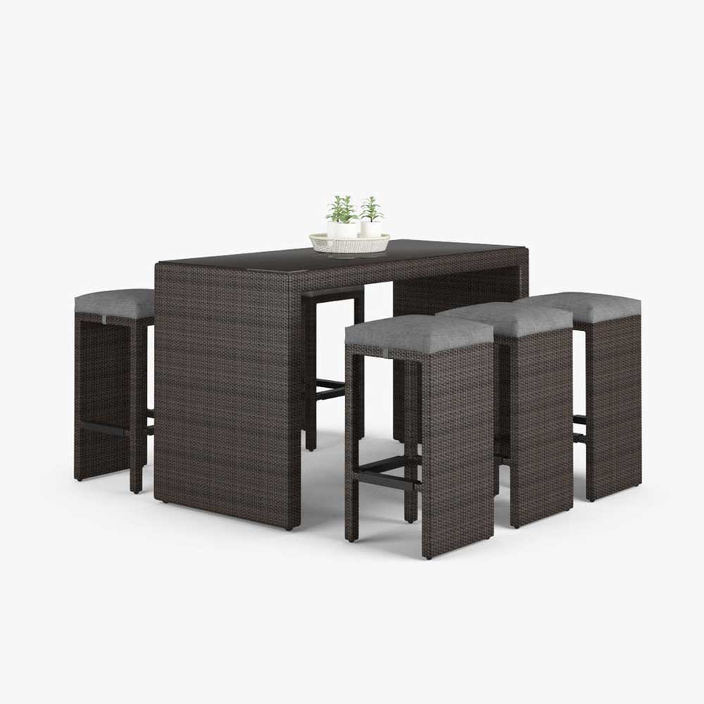 Crossweave Outdoor Bar Set