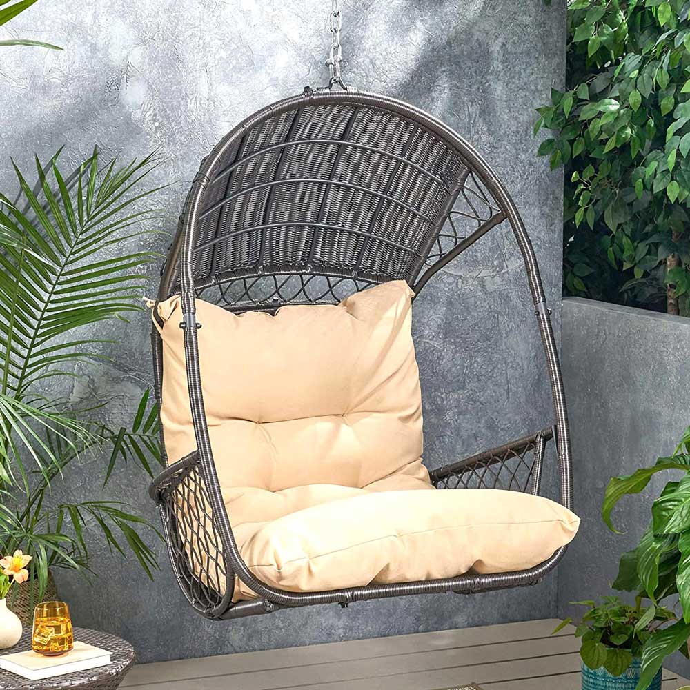 Patio Outdoor Crossweave Swing Chair