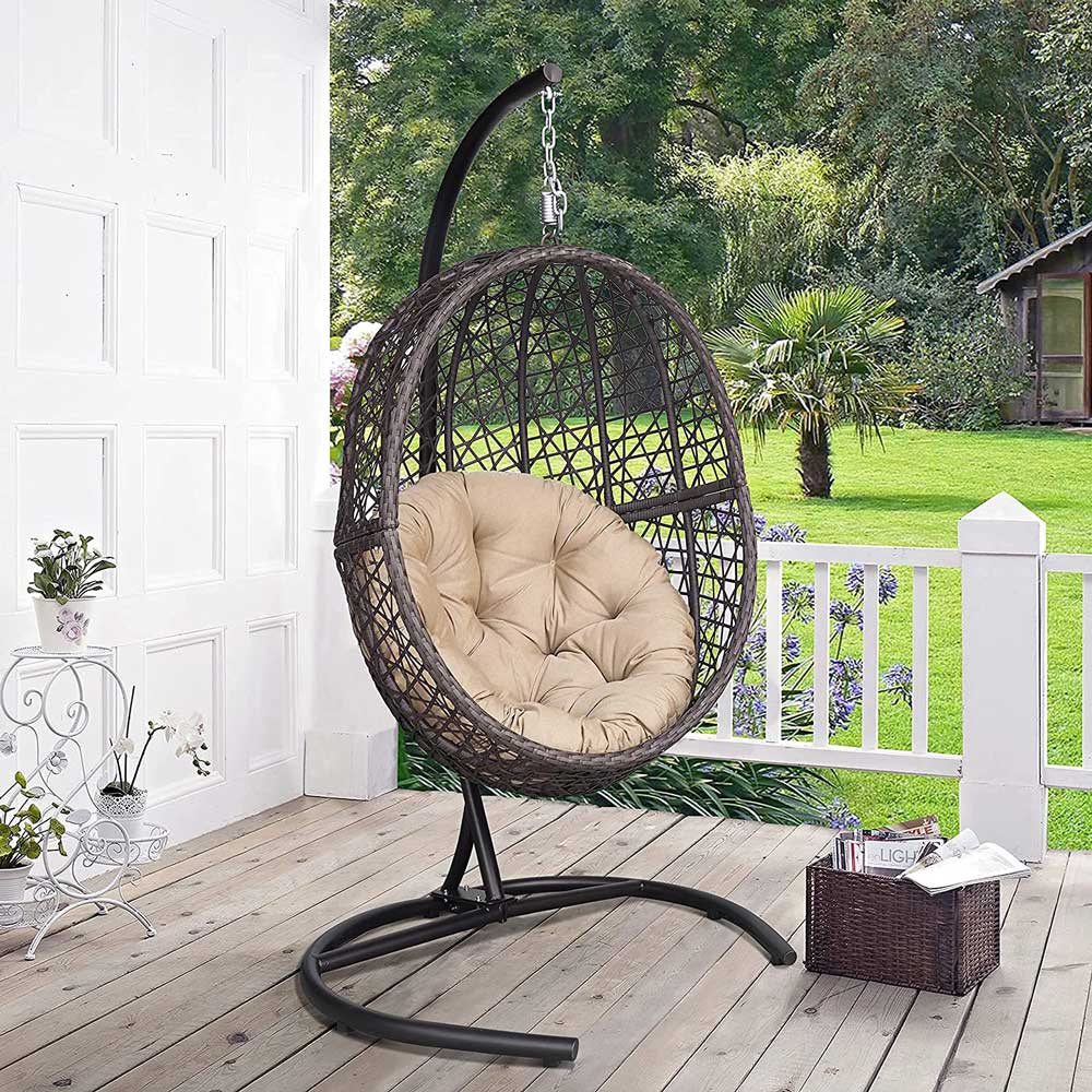 Outdoor Wicker Porch Swings