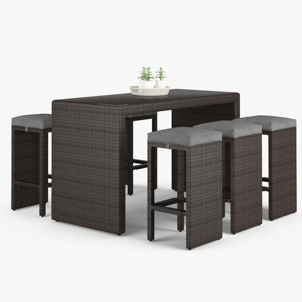 Crossweave Outdoor Bar Set